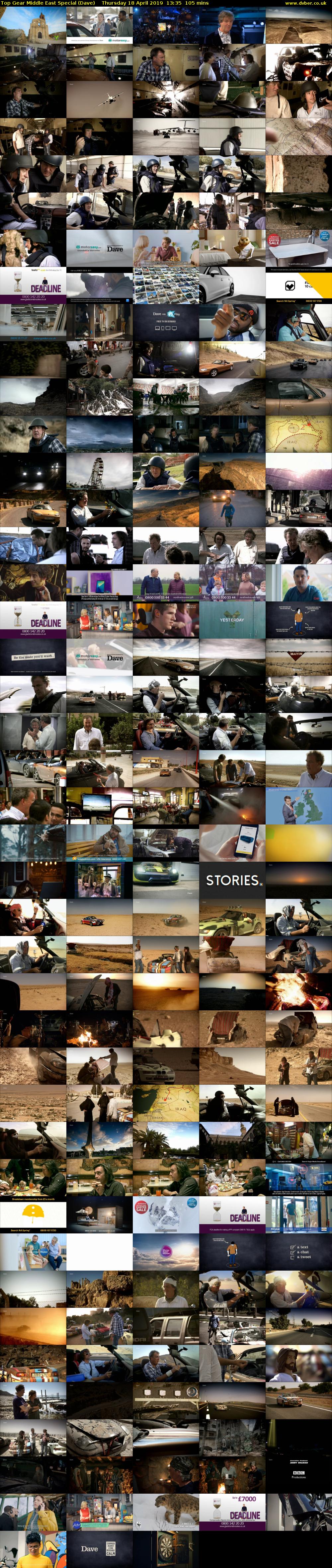 Top Gear Middle East Special (Dave) Thursday 18 April 2019 13:35 - 15:20