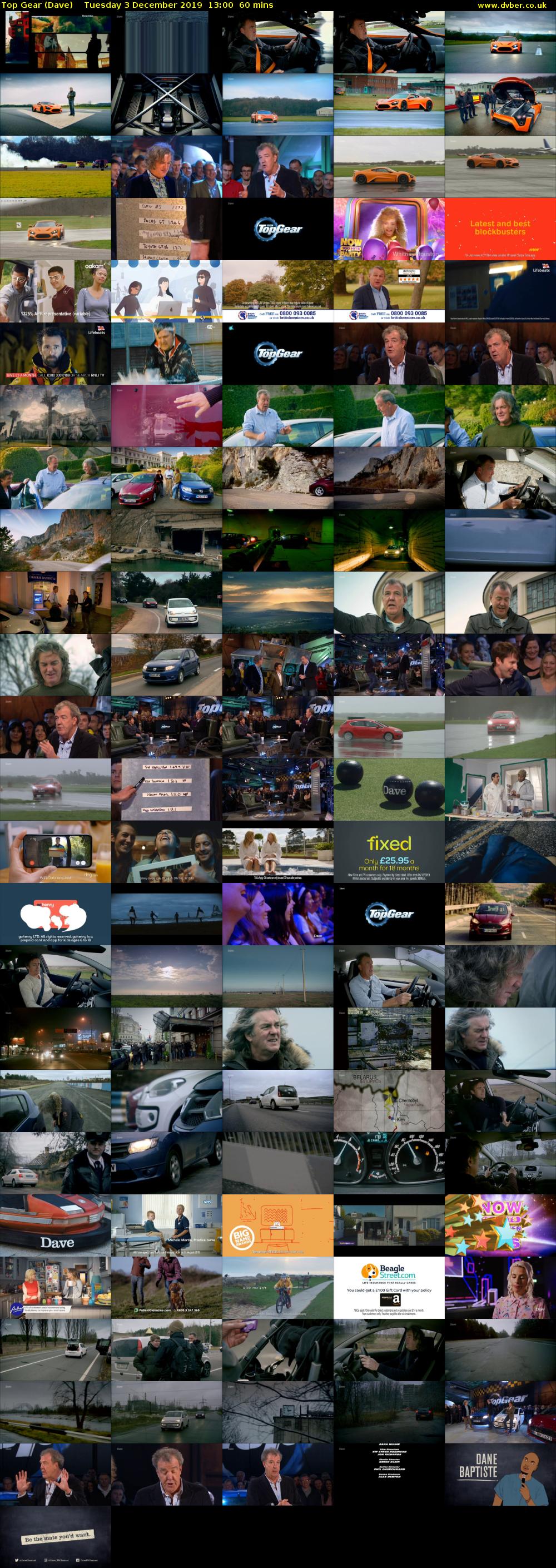 Top Gear (Dave) Tuesday 3 December 2019 13:00 - 14:00