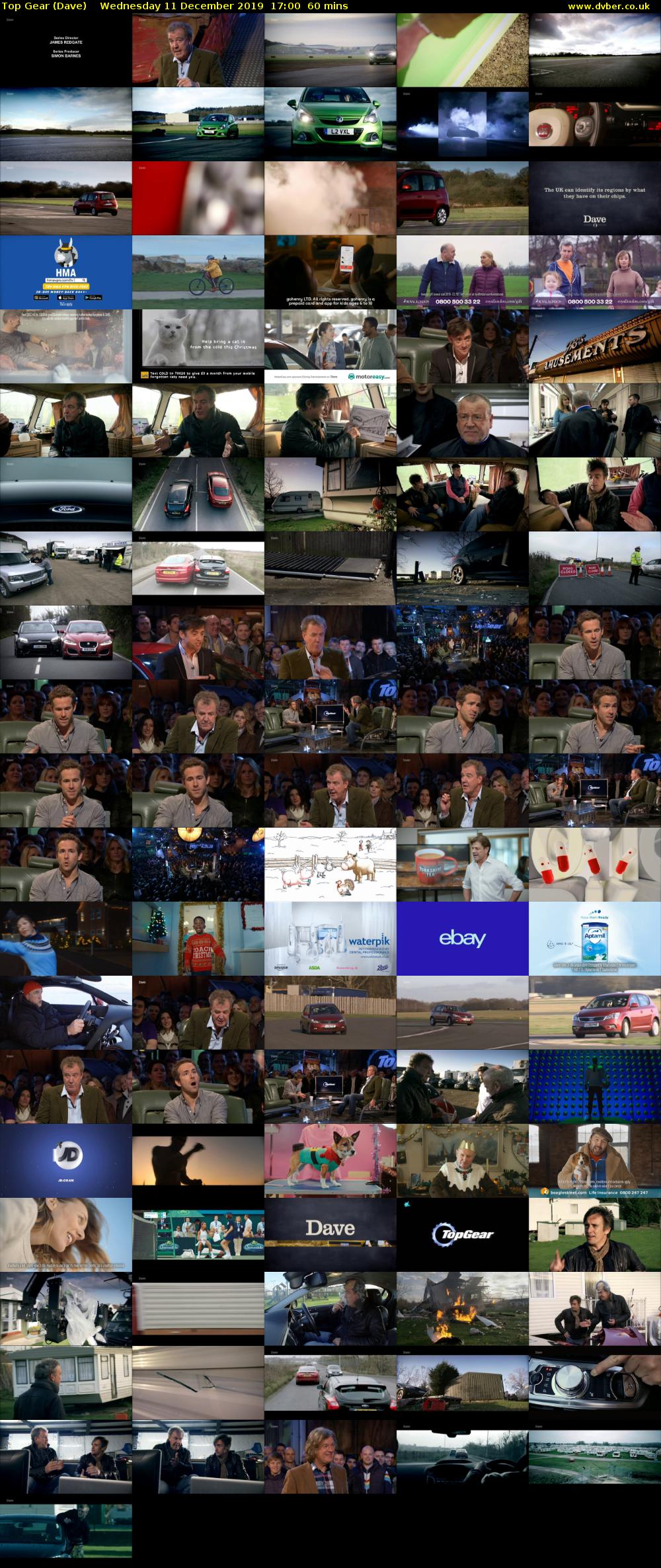 Top Gear (Dave) Wednesday 11 December 2019 17:00 - 18:00