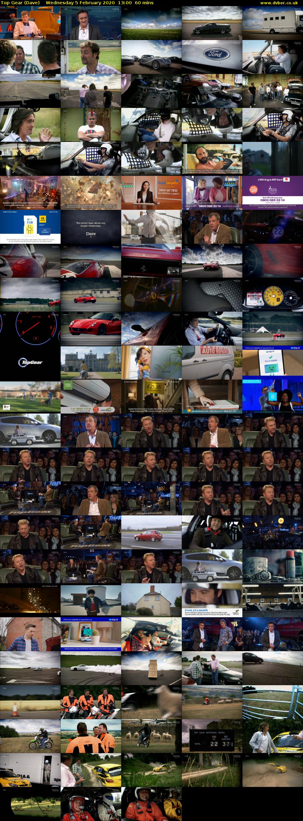 Top Gear (Dave) Wednesday 5 February 2020 13:00 - 14:00