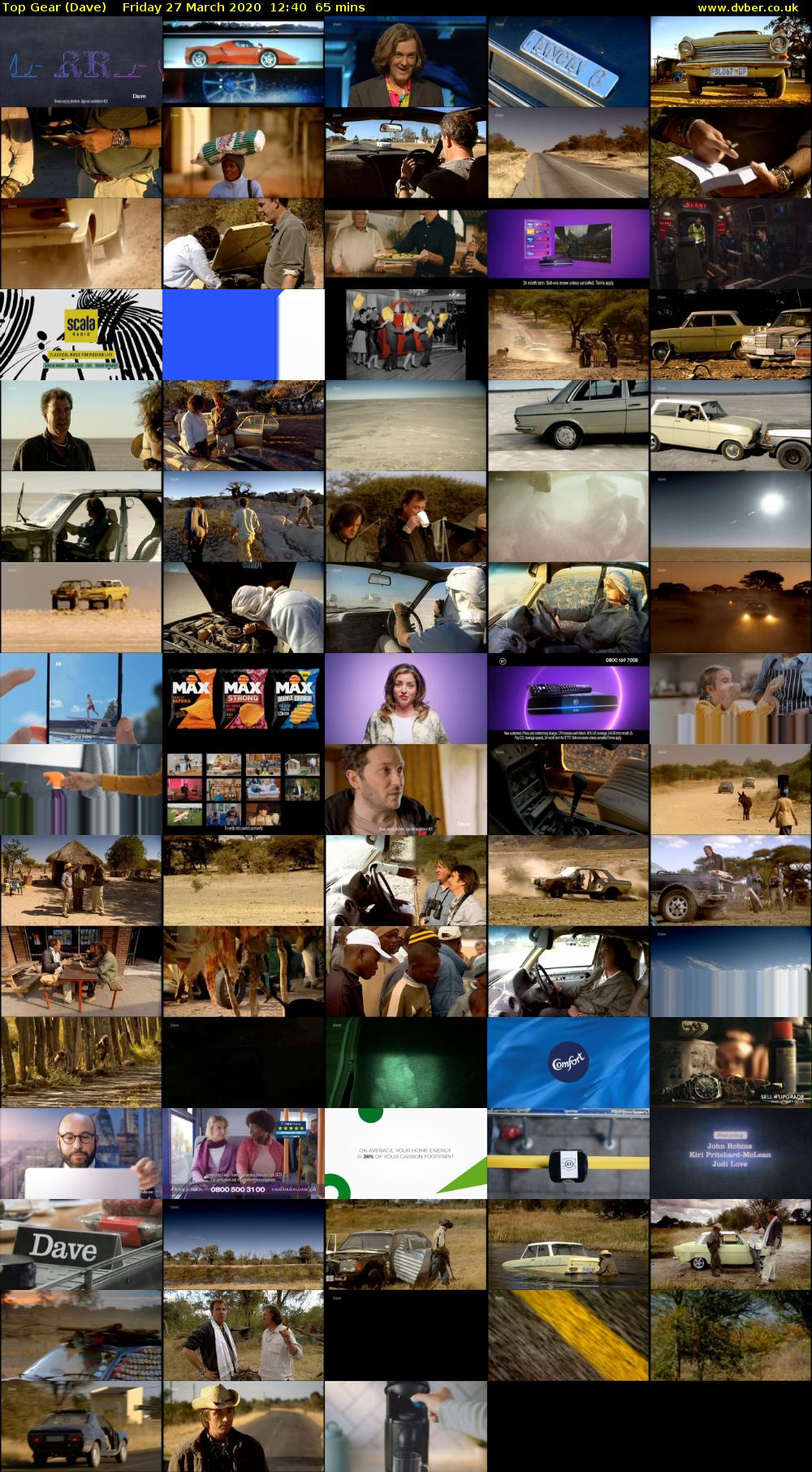 Top Gear (Dave) Friday 27 March 2020 12:40 - 13:45