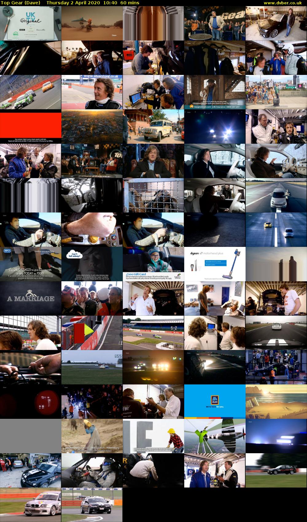 Top Gear (Dave) Thursday 2 April 2020 10:40 - 11:40