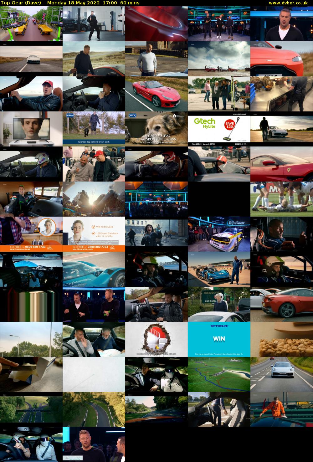 Top Gear (Dave) Monday 18 May 2020 17:00 - 18:00