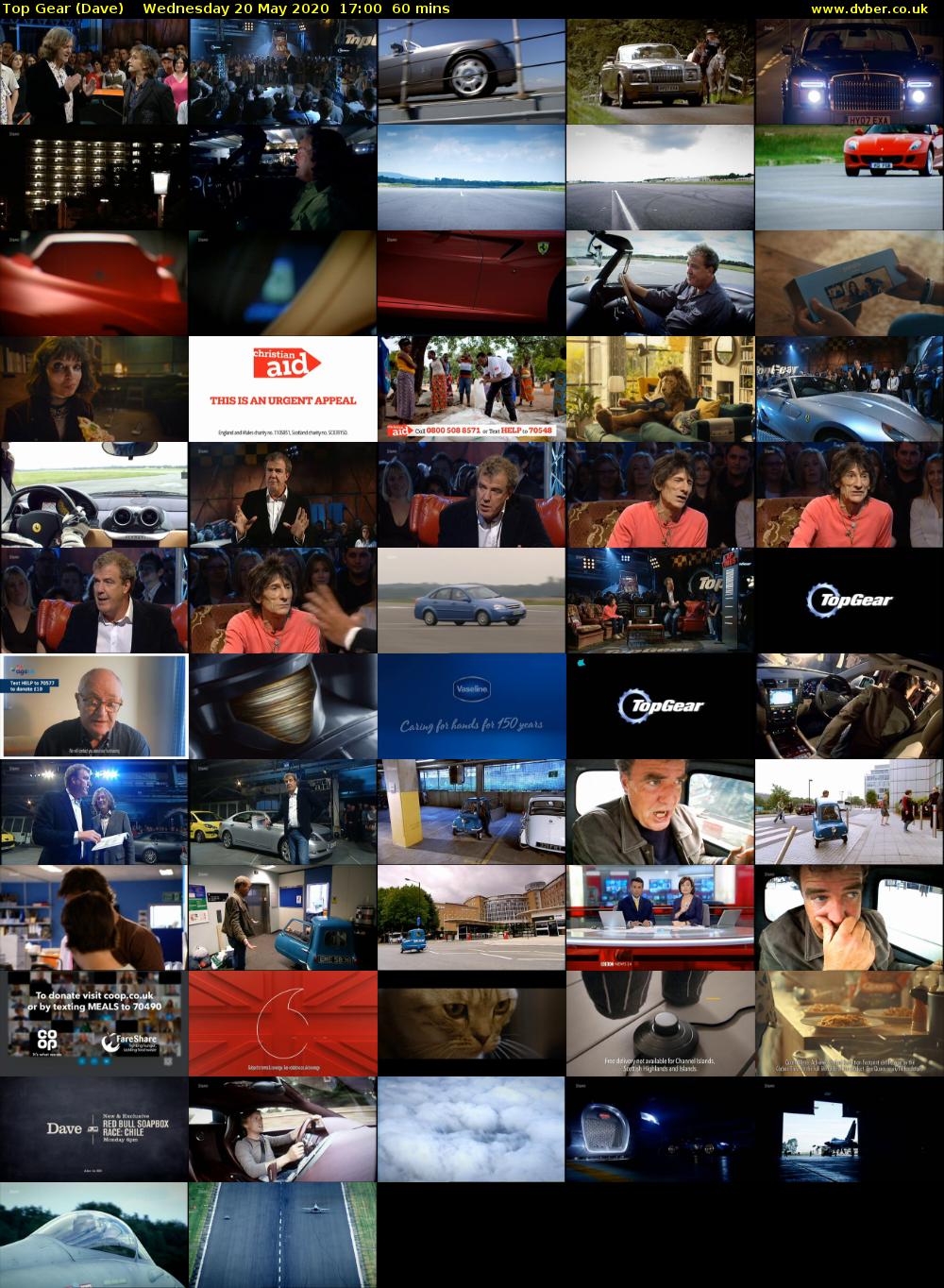 Top Gear (Dave) Wednesday 20 May 2020 17:00 - 18:00