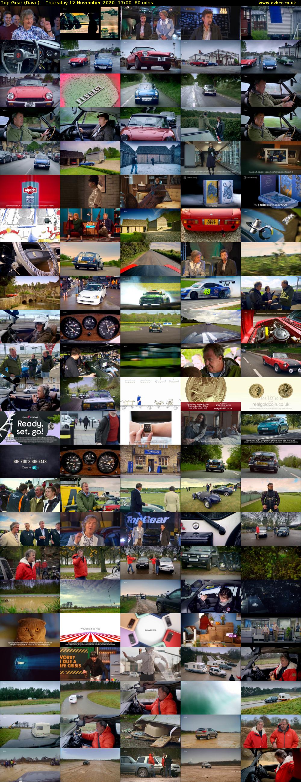 Top Gear (Dave) Thursday 12 November 2020 17:00 - 18:00