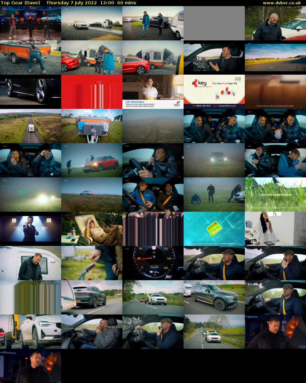 Top Gear (Dave) Thursday 7 July 2022 12:00 - 13:00