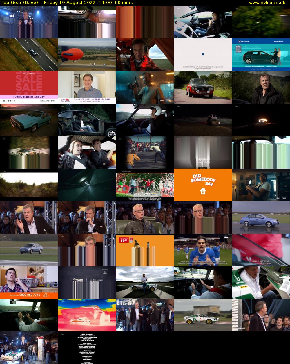 Top Gear (Dave) Friday 19 August 2022 14:00 - 15:00