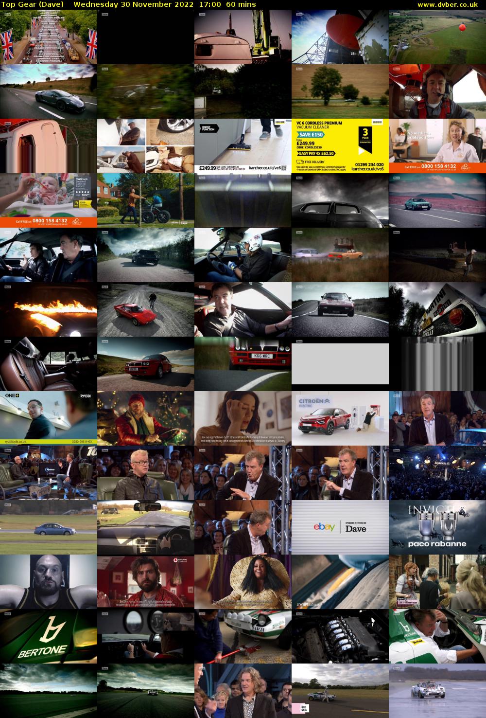Top Gear (Dave) Wednesday 30 November 2022 17:00 - 18:00