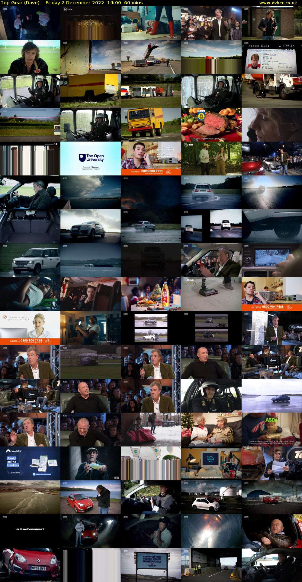 Top Gear (Dave) Friday 2 December 2022 14:00 - 15:00