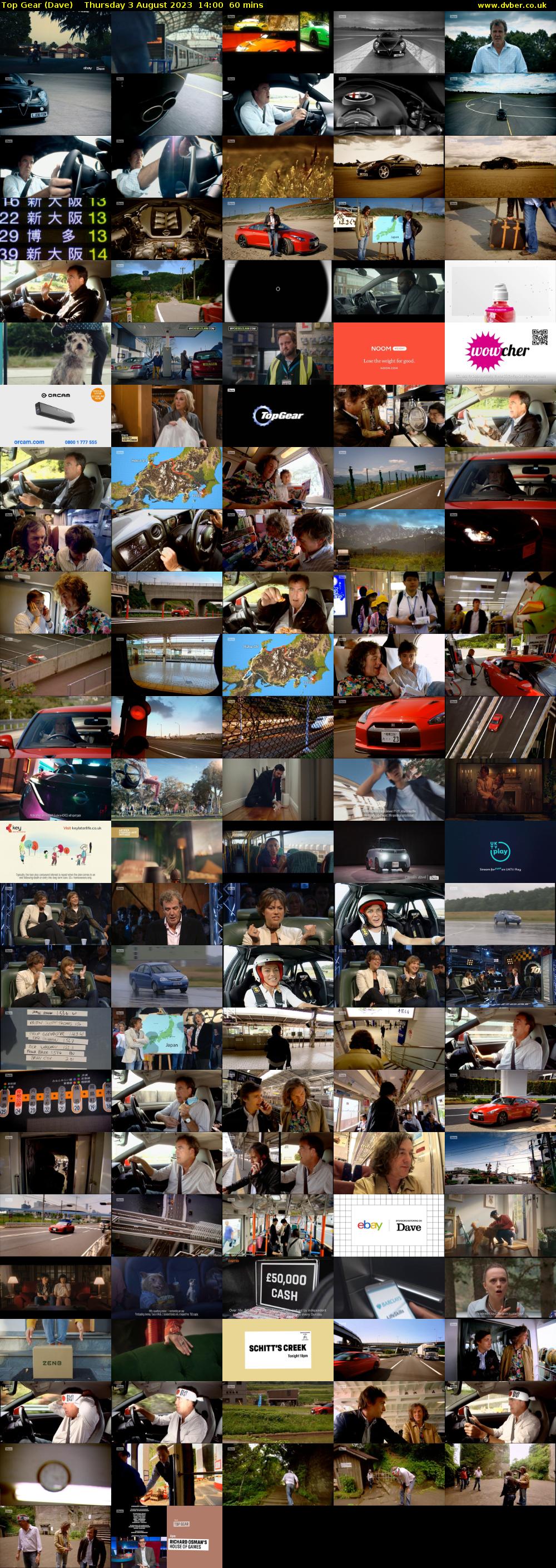 Top Gear (Dave) Thursday 3 August 2023 14:00 - 15:00
