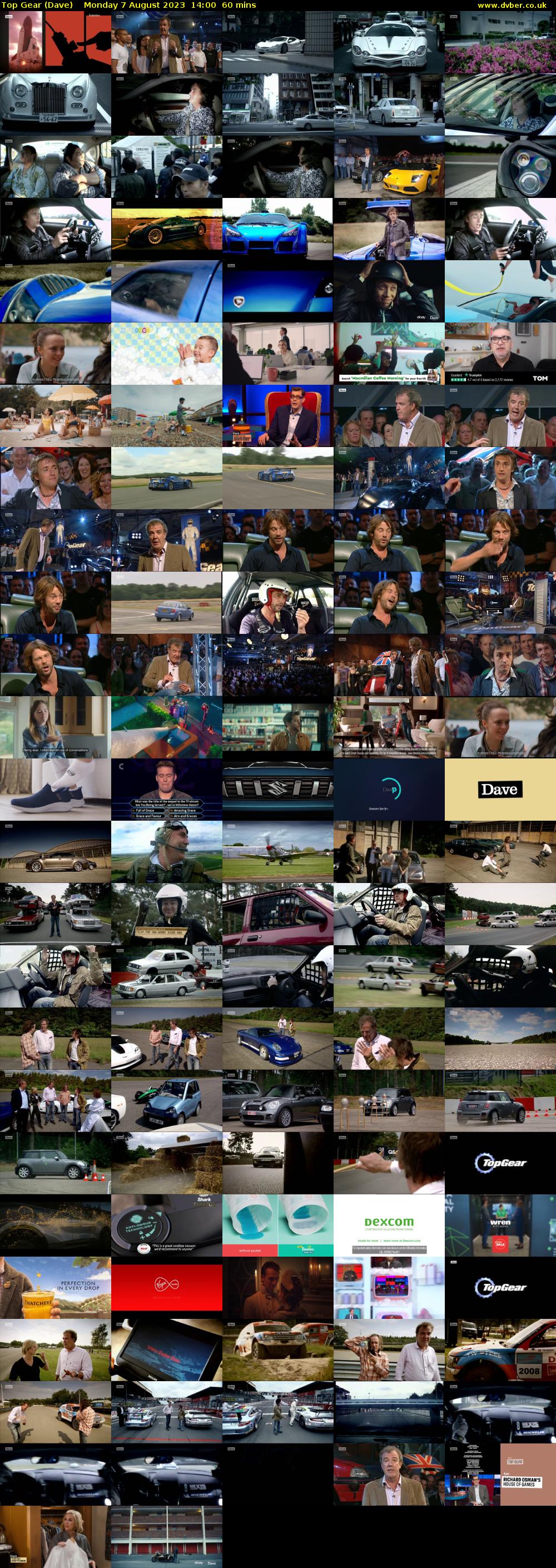 Top Gear (Dave) Monday 7 August 2023 14:00 - 15:00