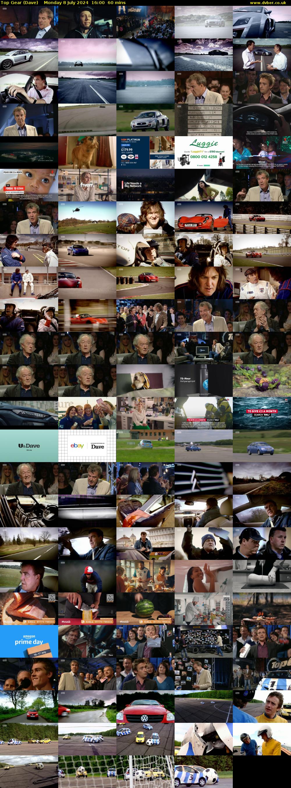 Top Gear (Dave) Monday 8 July 2024 16:00 - 17:00