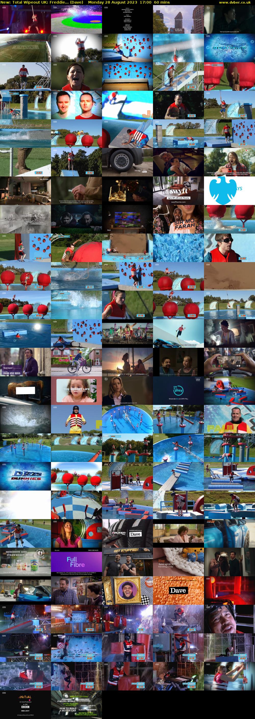 Total Wipeout UK: Freddie... (Dave) Monday 28 August 2023 17:00 - 18:00