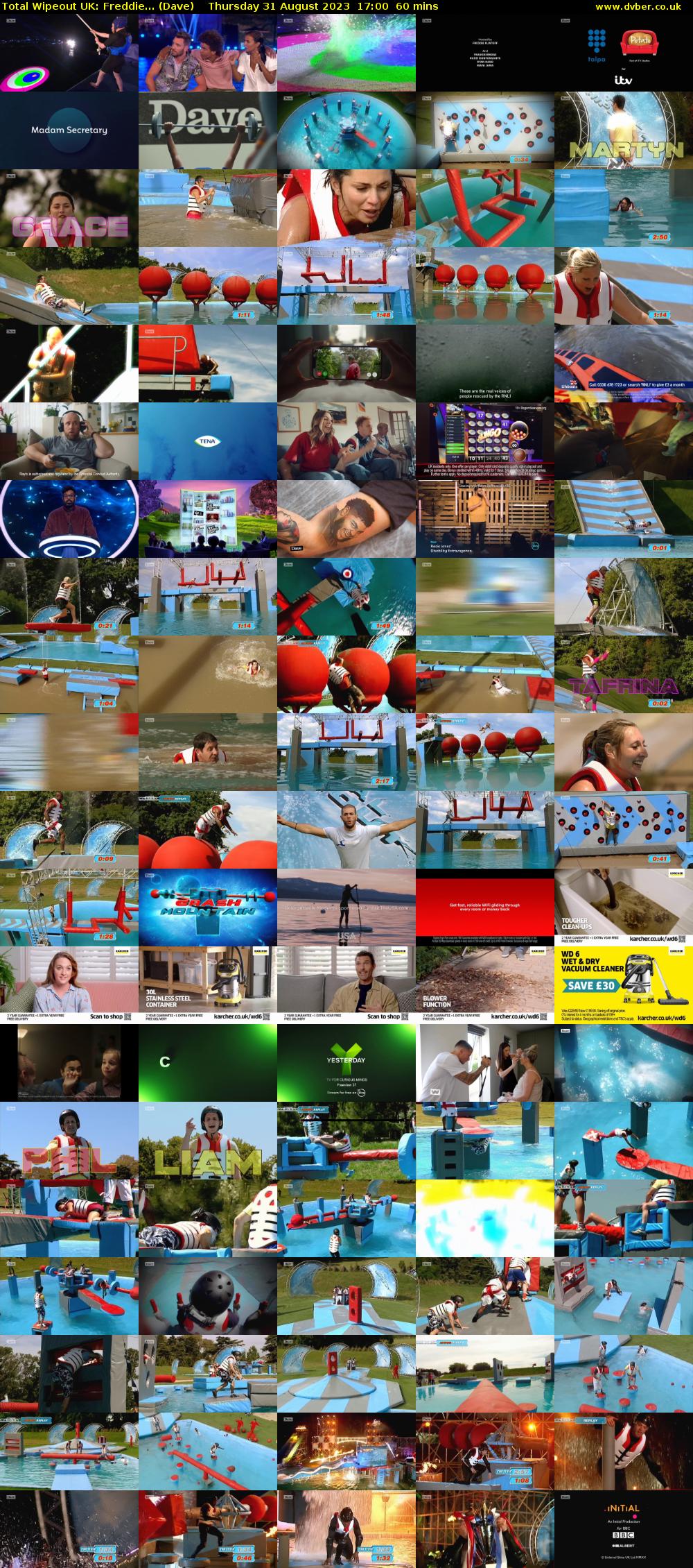 Total Wipeout UK: Freddie... (Dave) Thursday 31 August 2023 17:00 - 18:00