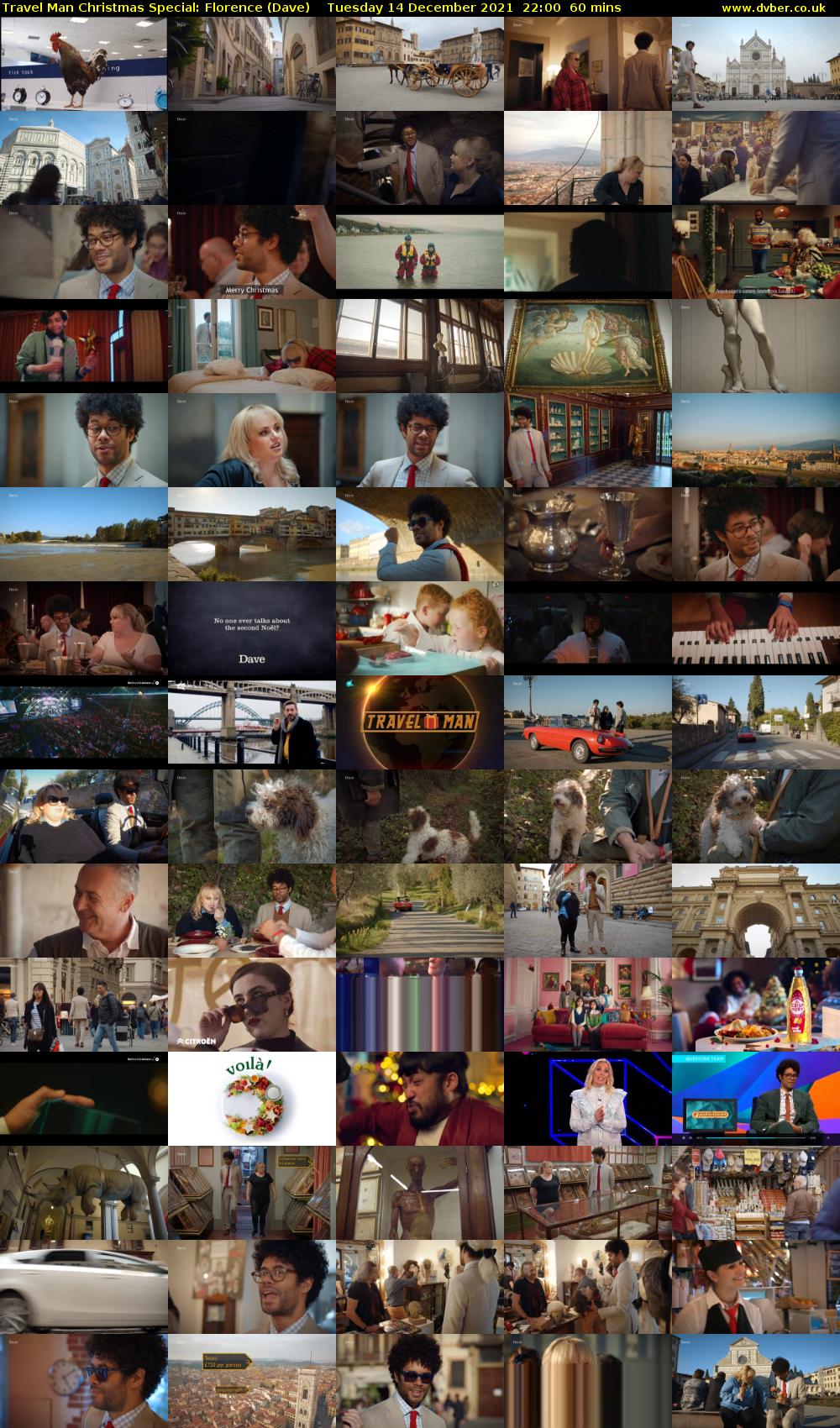Travel Man Christmas Special: Florence (Dave) Tuesday 14 December 2021 22:00 - 23:00