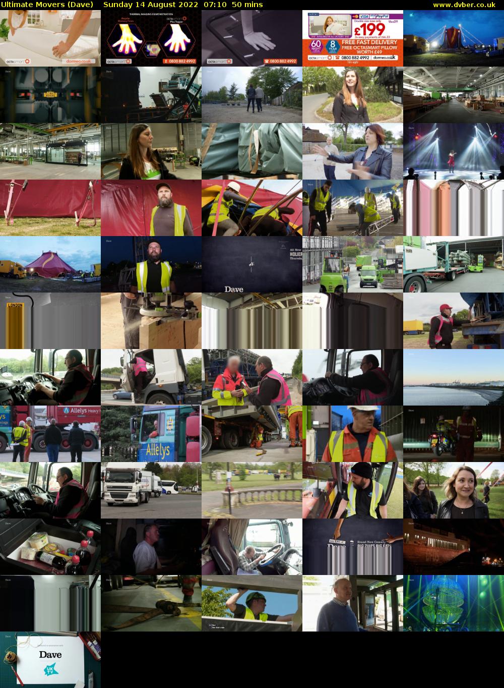 Ultimate Movers (Dave) Sunday 14 August 2022 07:10 - 08:00