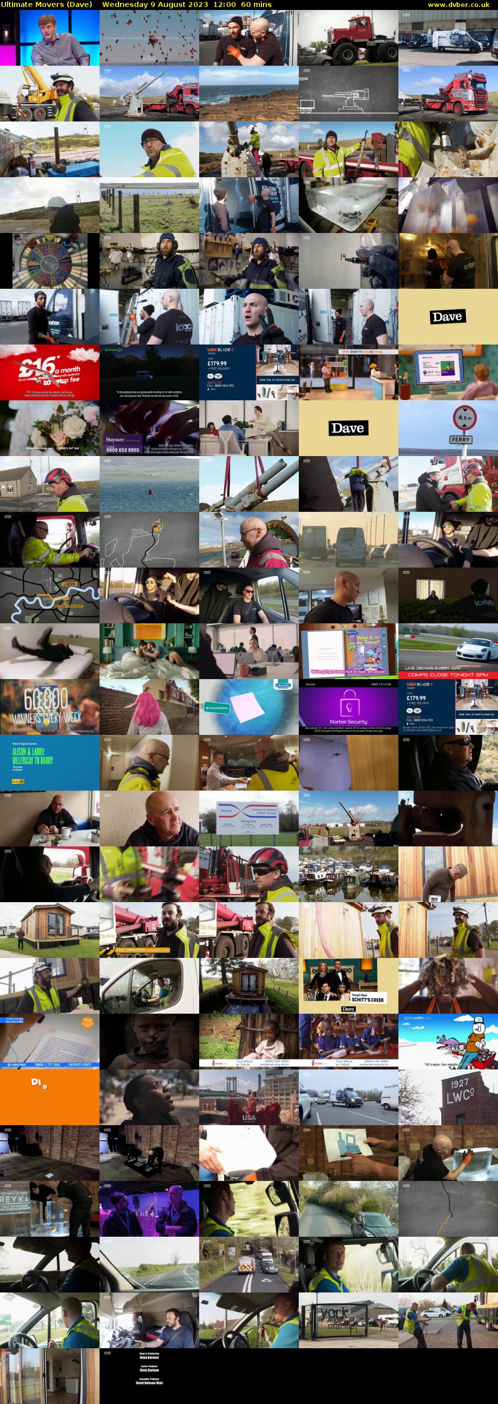Ultimate Movers (Dave) Wednesday 9 August 2023 12:00 - 13:00