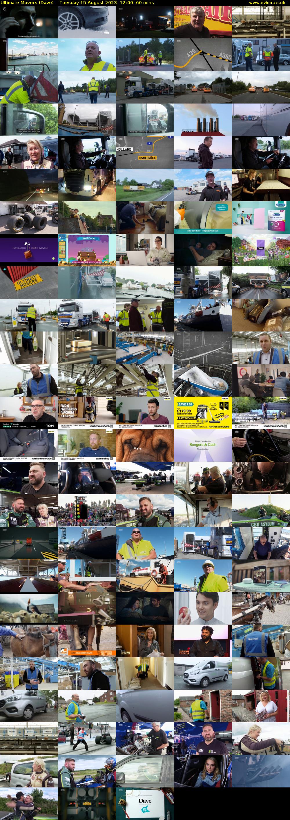 Ultimate Movers (Dave) Tuesday 15 August 2023 12:00 - 13:00