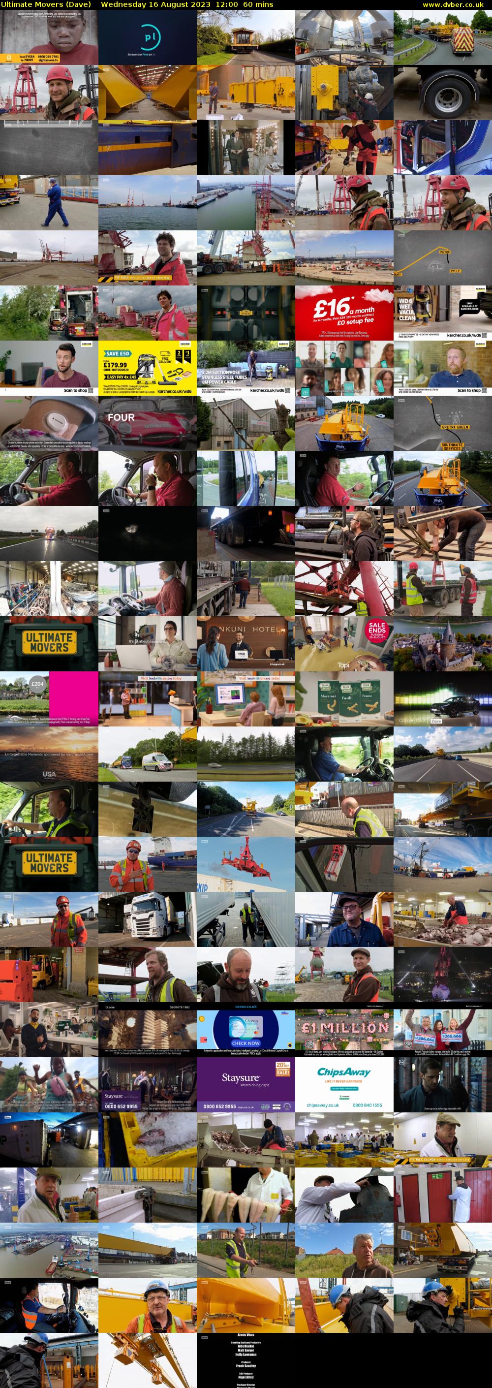 Ultimate Movers (Dave) Wednesday 16 August 2023 12:00 - 13:00