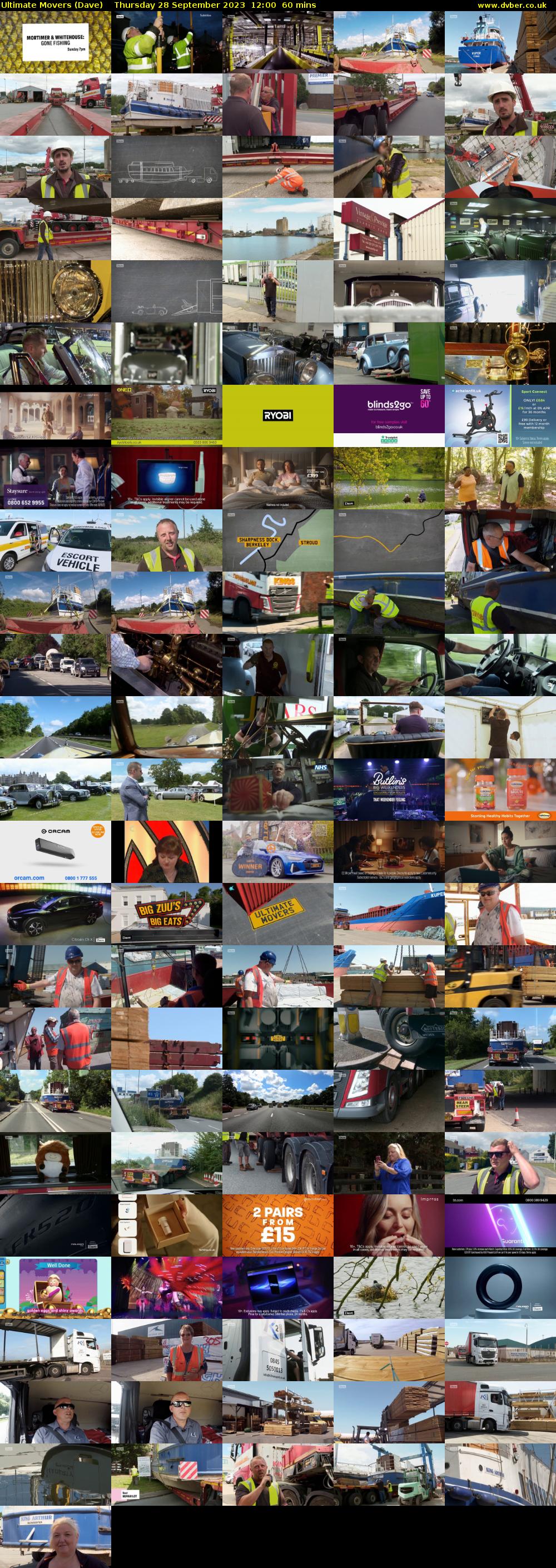 Ultimate Movers (Dave) Thursday 28 September 2023 12:00 - 13:00