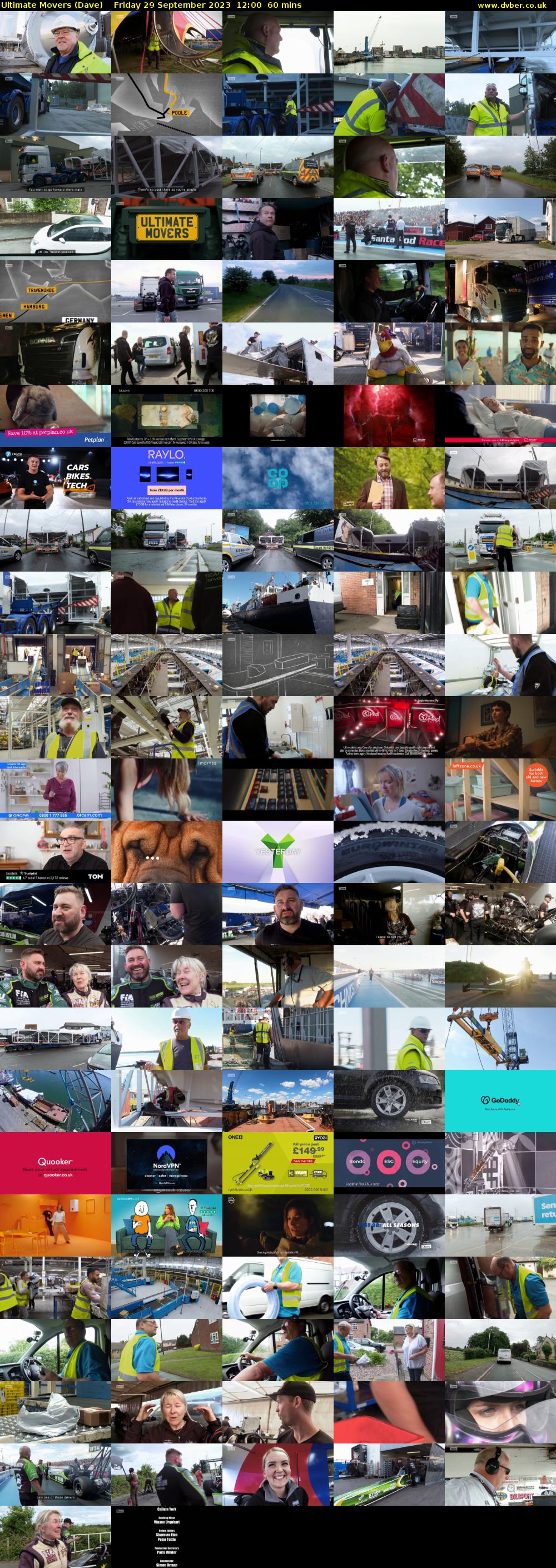 Ultimate Movers (Dave) Friday 29 September 2023 12:00 - 13:00