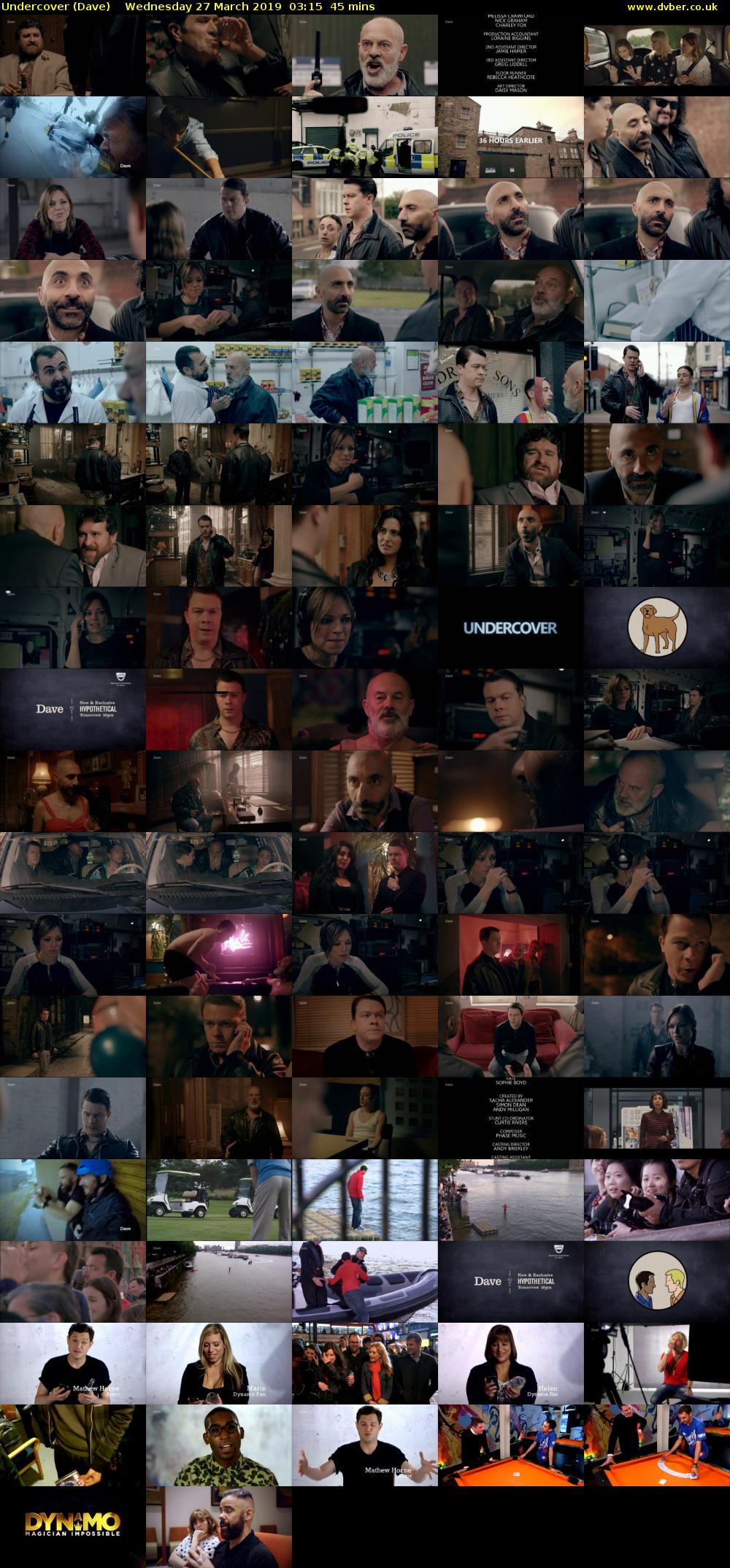 Undercover (Dave) Wednesday 27 March 2019 03:15 - 04:00