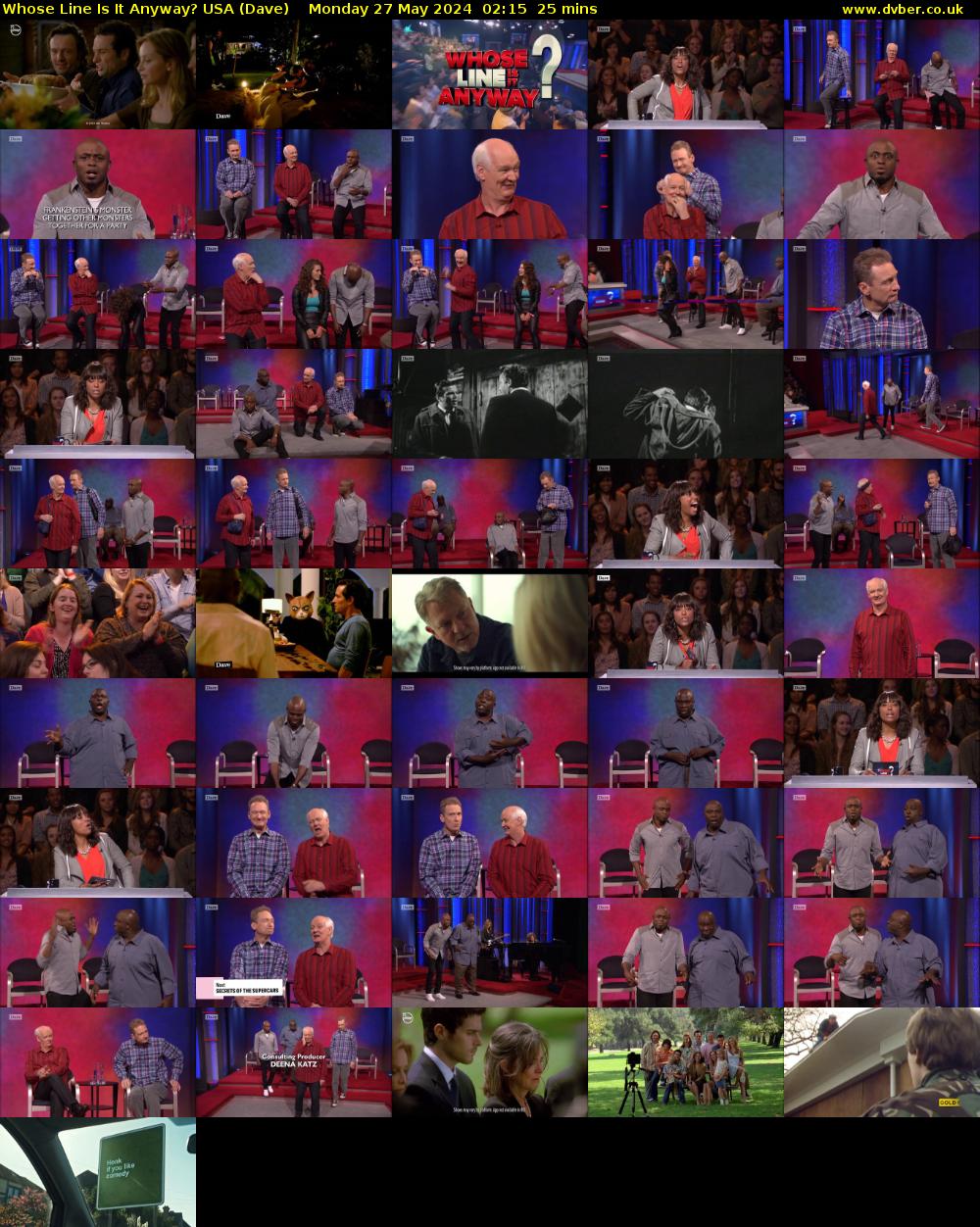 Whose Line Is It Anyway? USA (Dave) Monday 27 May 2024 02:15 - 02:40