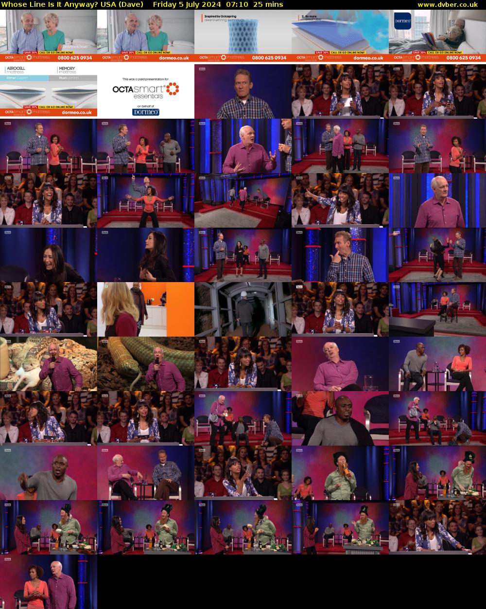 Whose Line Is It Anyway? USA (Dave) Friday 5 July 2024 07:10 - 07:35