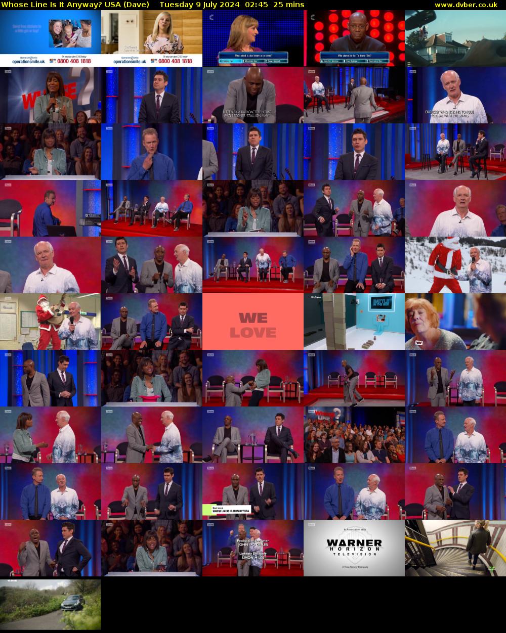 Whose Line Is It Anyway? USA (Dave) Tuesday 9 July 2024 02:45 - 03:10