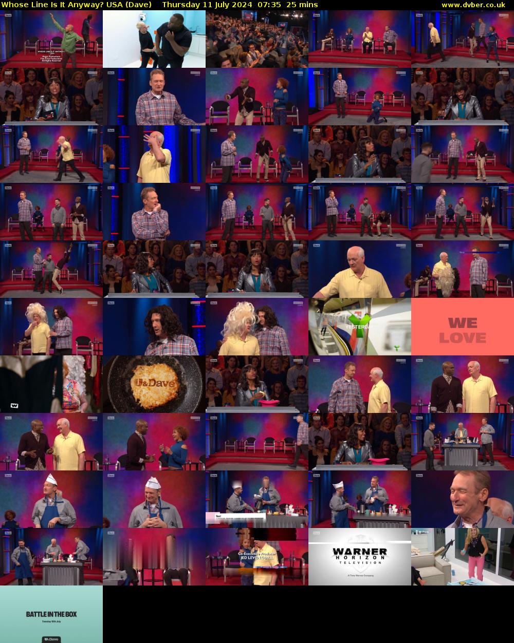 Whose Line Is It Anyway? USA (Dave) Thursday 11 July 2024 07:35 - 08:00