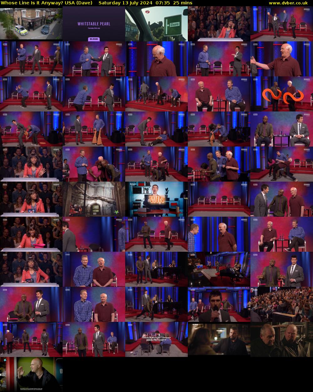 Whose Line Is It Anyway? USA (Dave) Saturday 13 July 2024 07:35 - 08:00