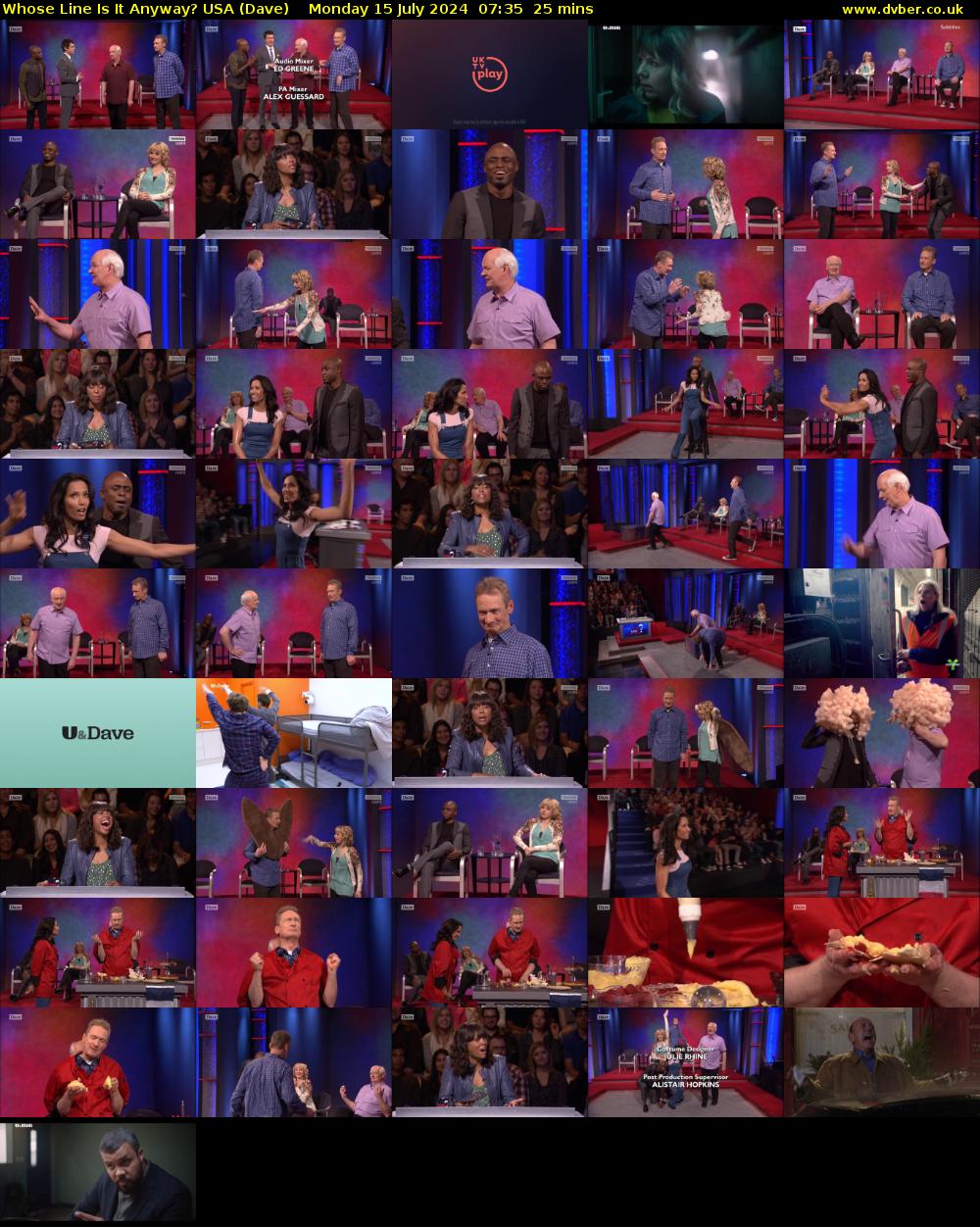 Whose Line Is It Anyway? USA (Dave) Monday 15 July 2024 07:35 - 08:00
