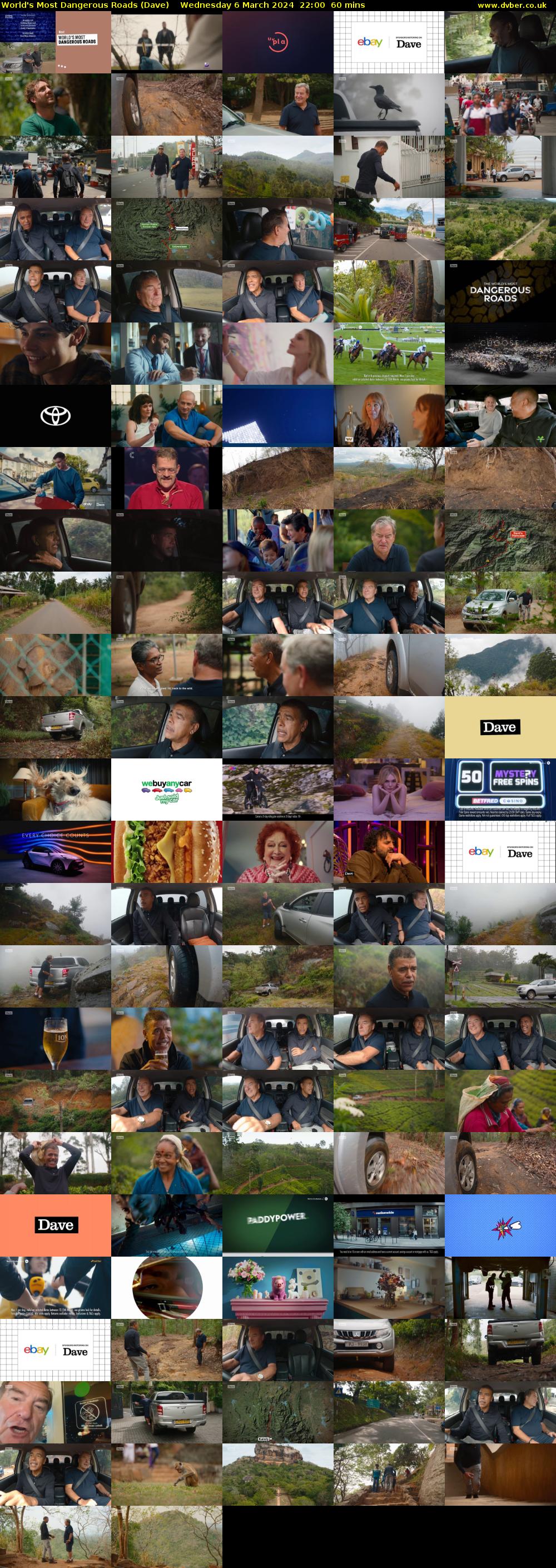 World's Most Dangerous Roads (Dave) Wednesday 6 March 2024 22:00 - 23:00