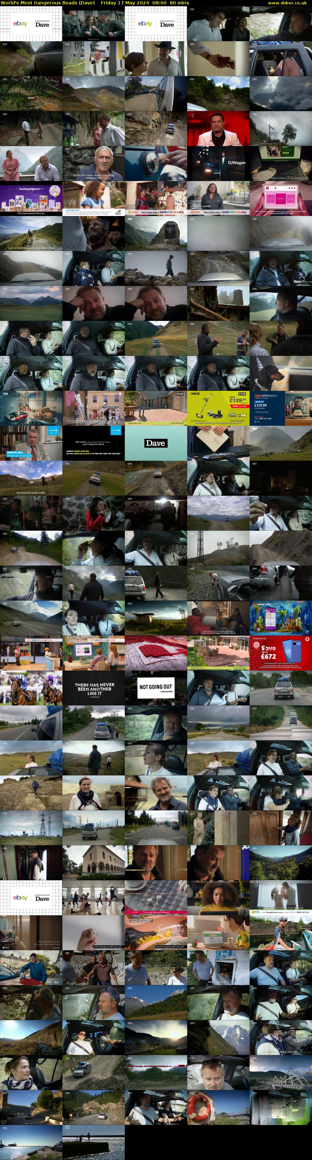 World's Most Dangerous Roads (Dave) Friday 17 May 2024 08:00 - 09:20