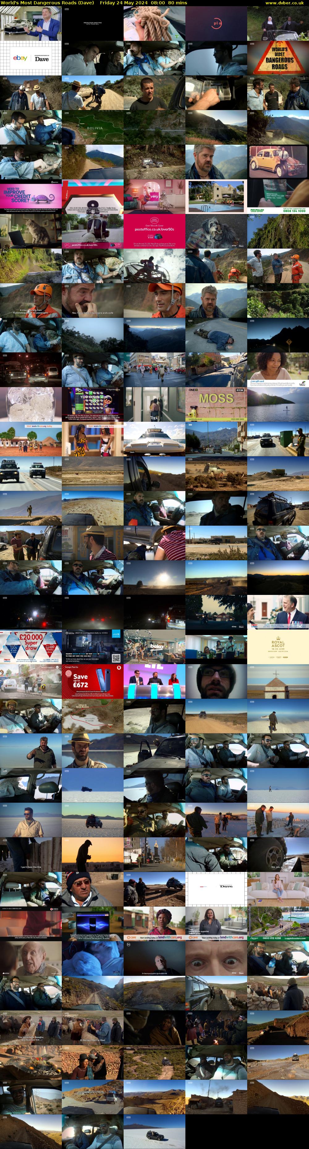 World's Most Dangerous Roads (Dave) Friday 24 May 2024 08:00 - 09:20