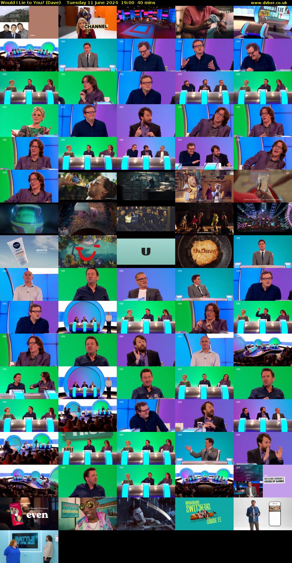 Would I Lie to You? (Dave) Tuesday 11 June 2024 19:00 - 19:40