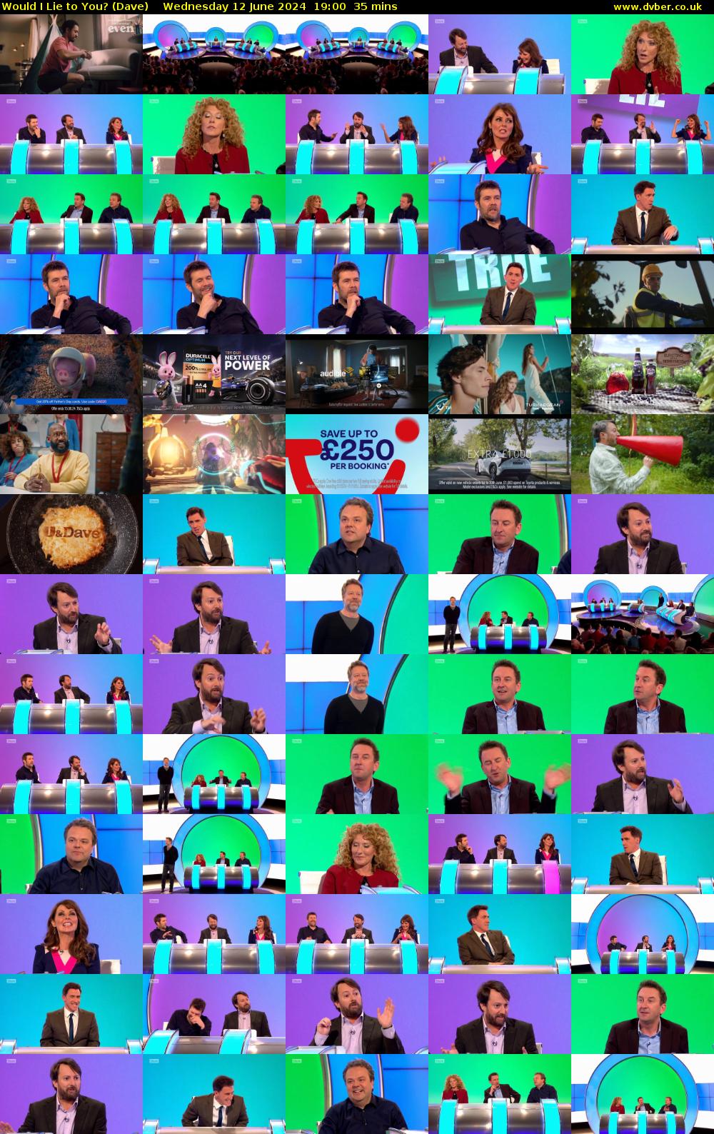 Would I Lie to You? (Dave) Wednesday 12 June 2024 19:00 - 19:35