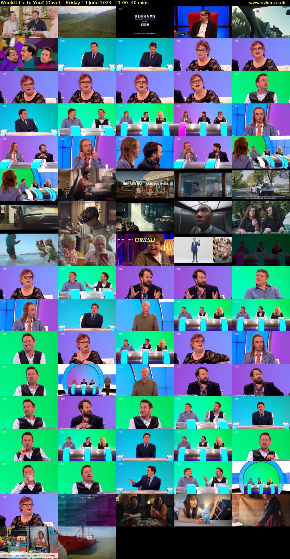 Would I Lie to You? (Dave) Friday 14 June 2024 19:00 - 19:40