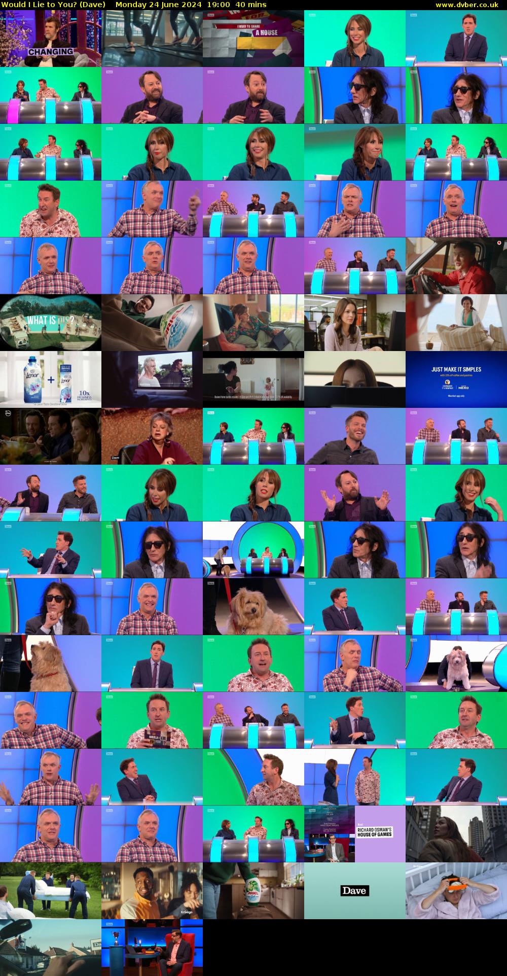 Would I Lie to You? (Dave) Monday 24 June 2024 19:00 - 19:40