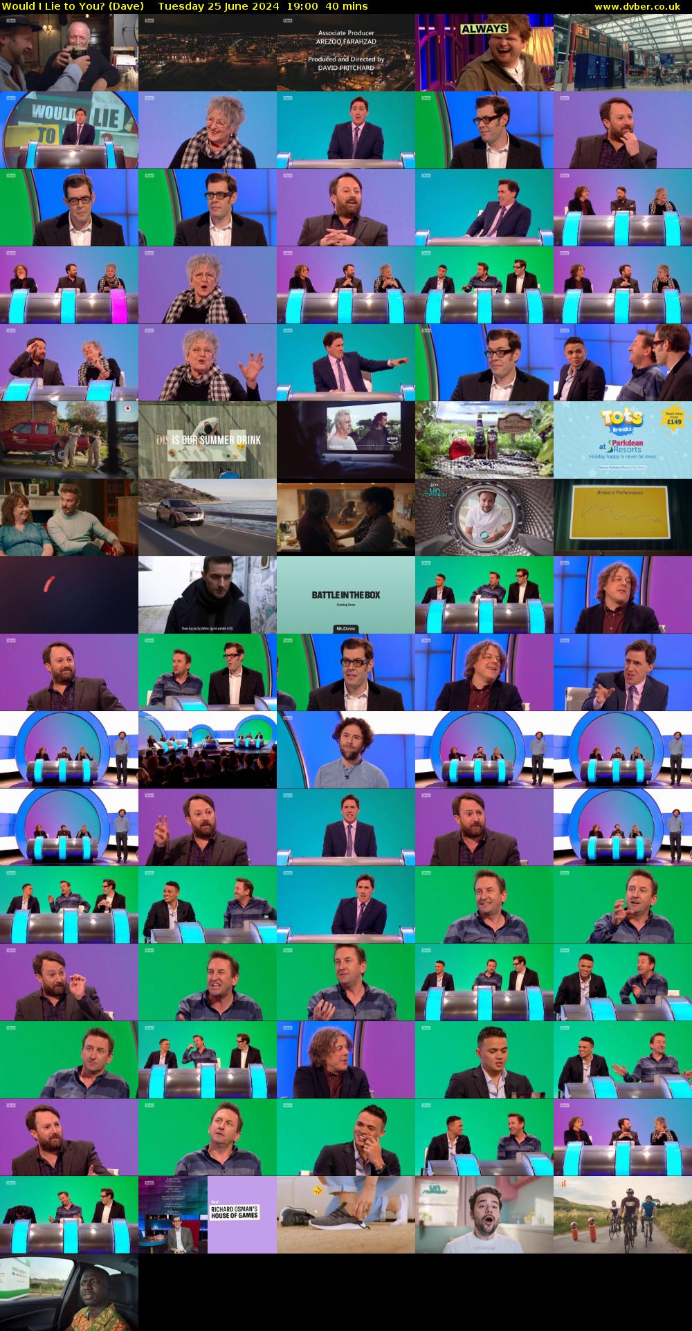 Would I Lie to You? (Dave) Tuesday 25 June 2024 19:00 - 19:40