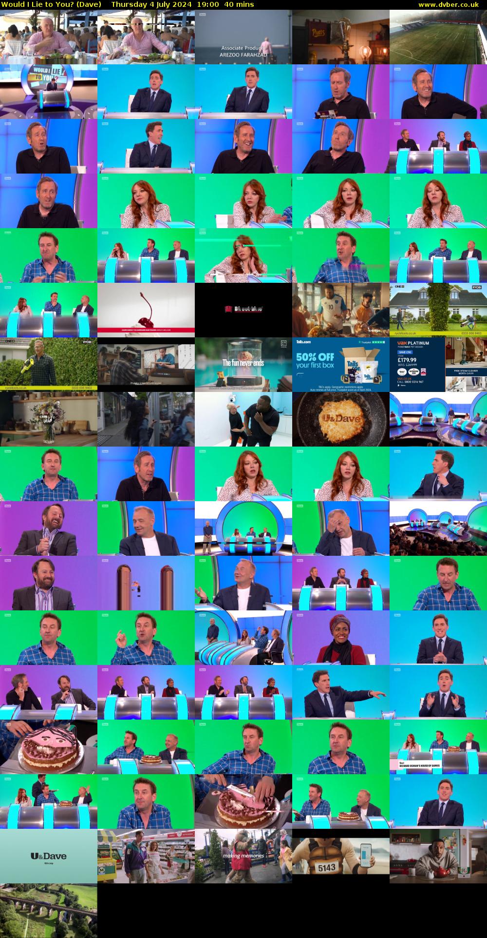 Would I Lie to You? (Dave) Thursday 4 July 2024 19:00 - 19:40