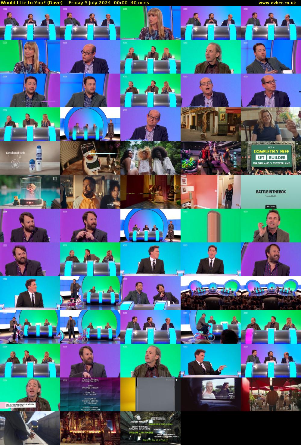 Would I Lie to You? (Dave) Friday 5 July 2024 00:00 - 00:40