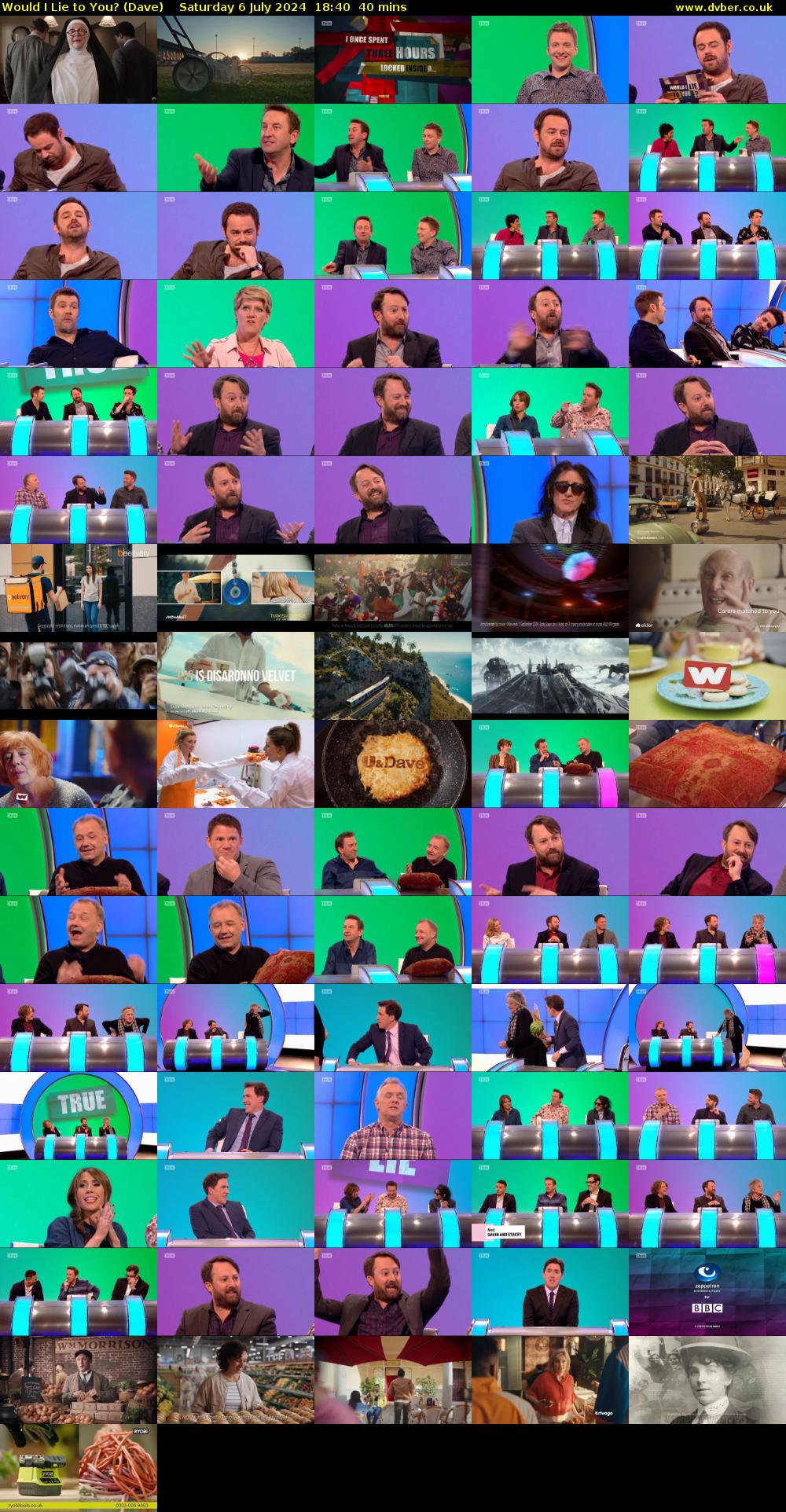 Would I Lie to You? (Dave) Saturday 6 July 2024 18:40 - 19:20