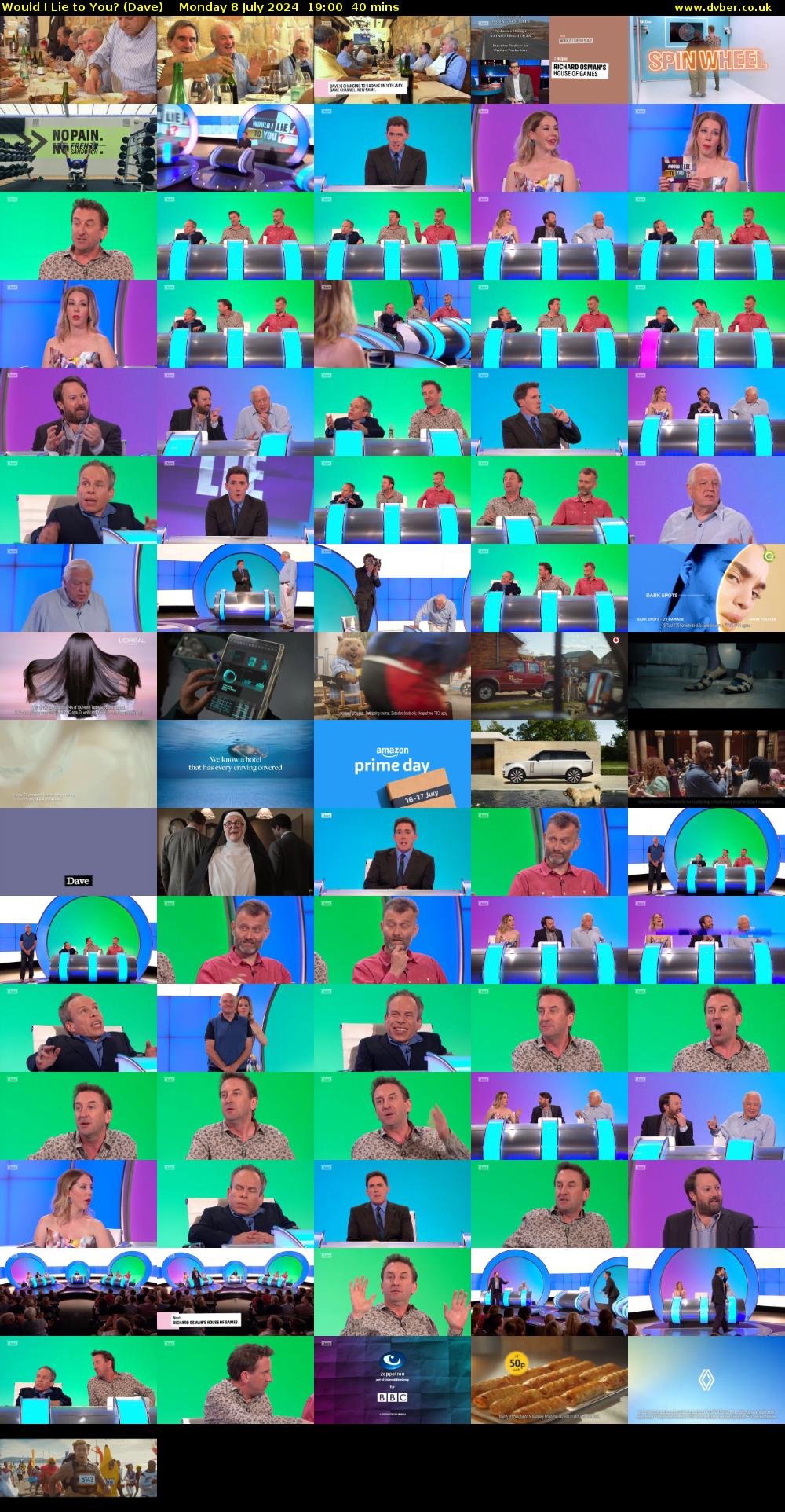 Would I Lie to You? (Dave) Monday 8 July 2024 19:00 - 19:40