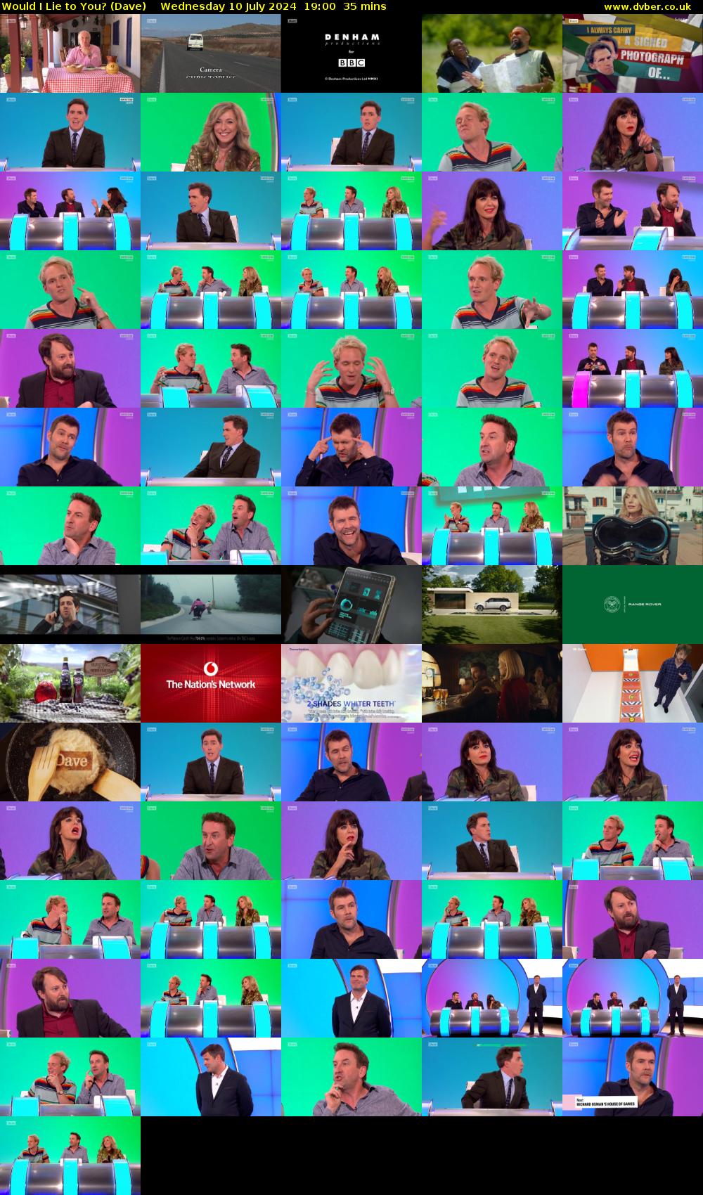 Would I Lie to You? (Dave) Wednesday 10 July 2024 19:00 - 19:35
