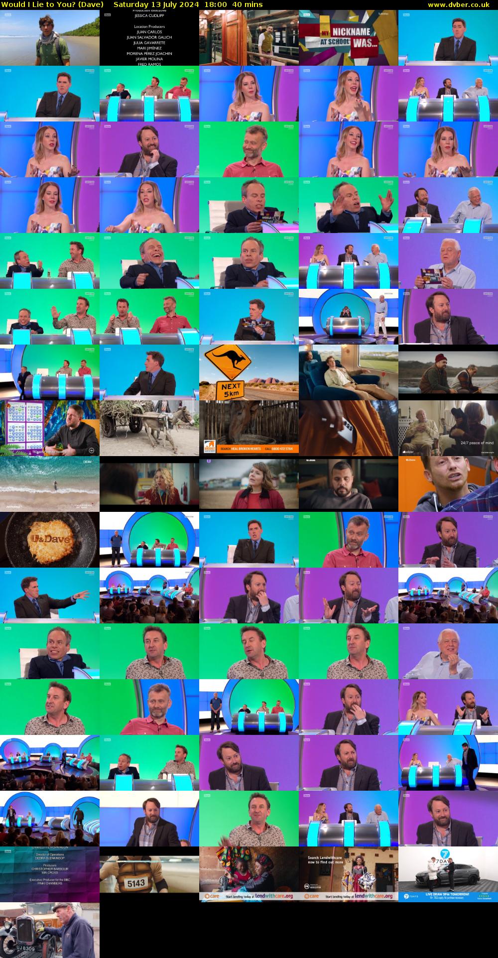 Would I Lie to You? (Dave) Saturday 13 July 2024 18:00 - 18:40
