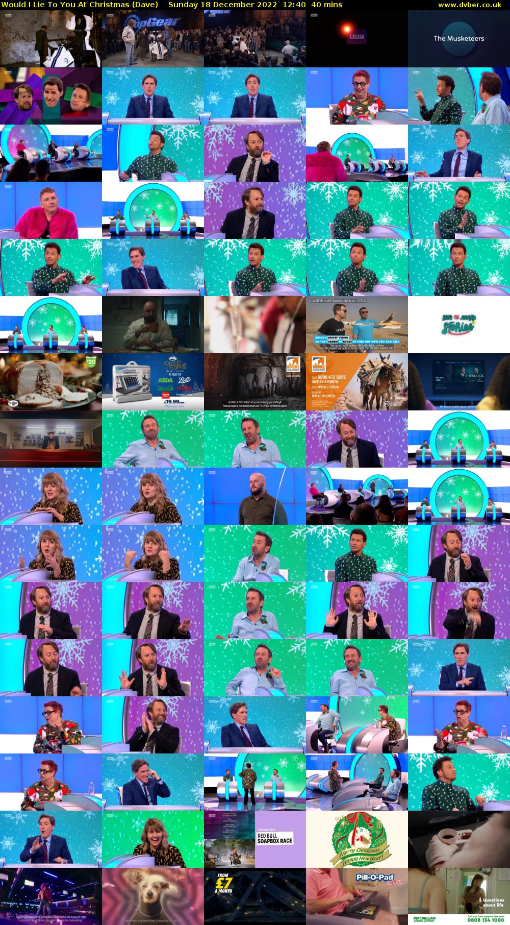 Would I Lie to You at Christmas (Dave) Sunday 18 December 2022 12:40 - 13:20