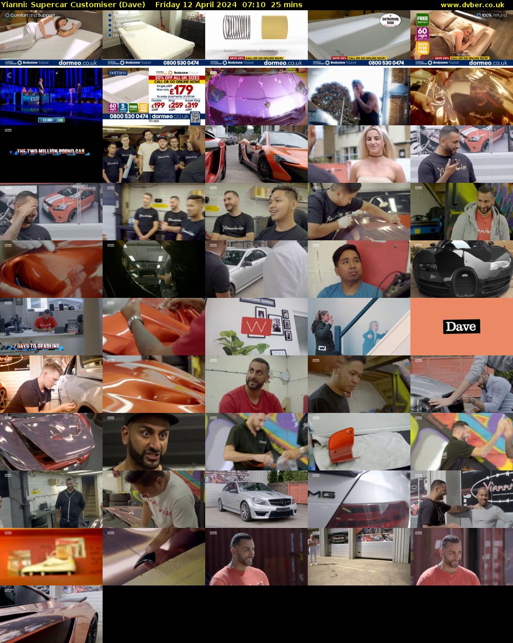 Yianni: Supercar Customiser (Dave) Friday 12 April 2024 07:10 - 07:35