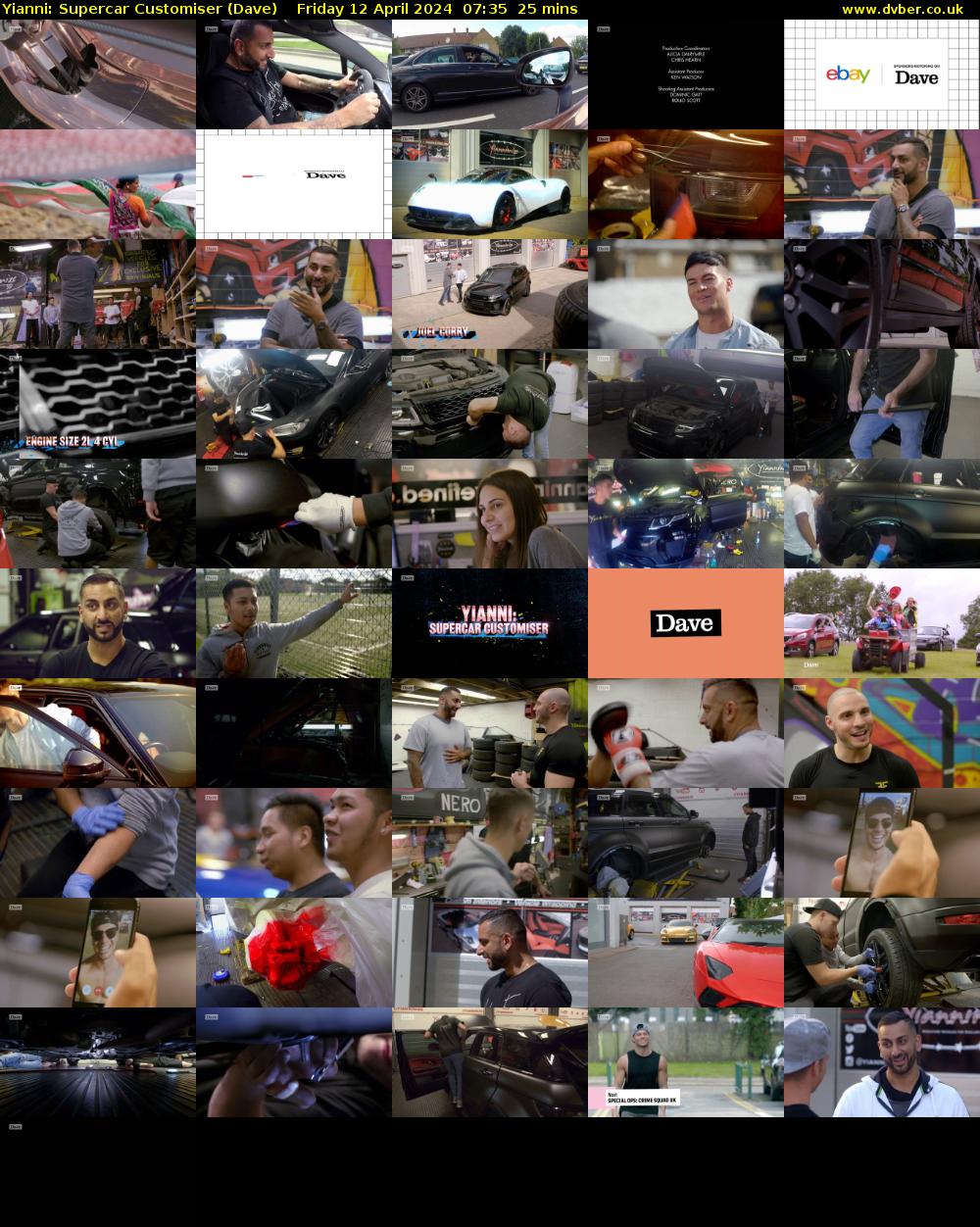 Yianni: Supercar Customiser (Dave) Friday 12 April 2024 07:35 - 08:00