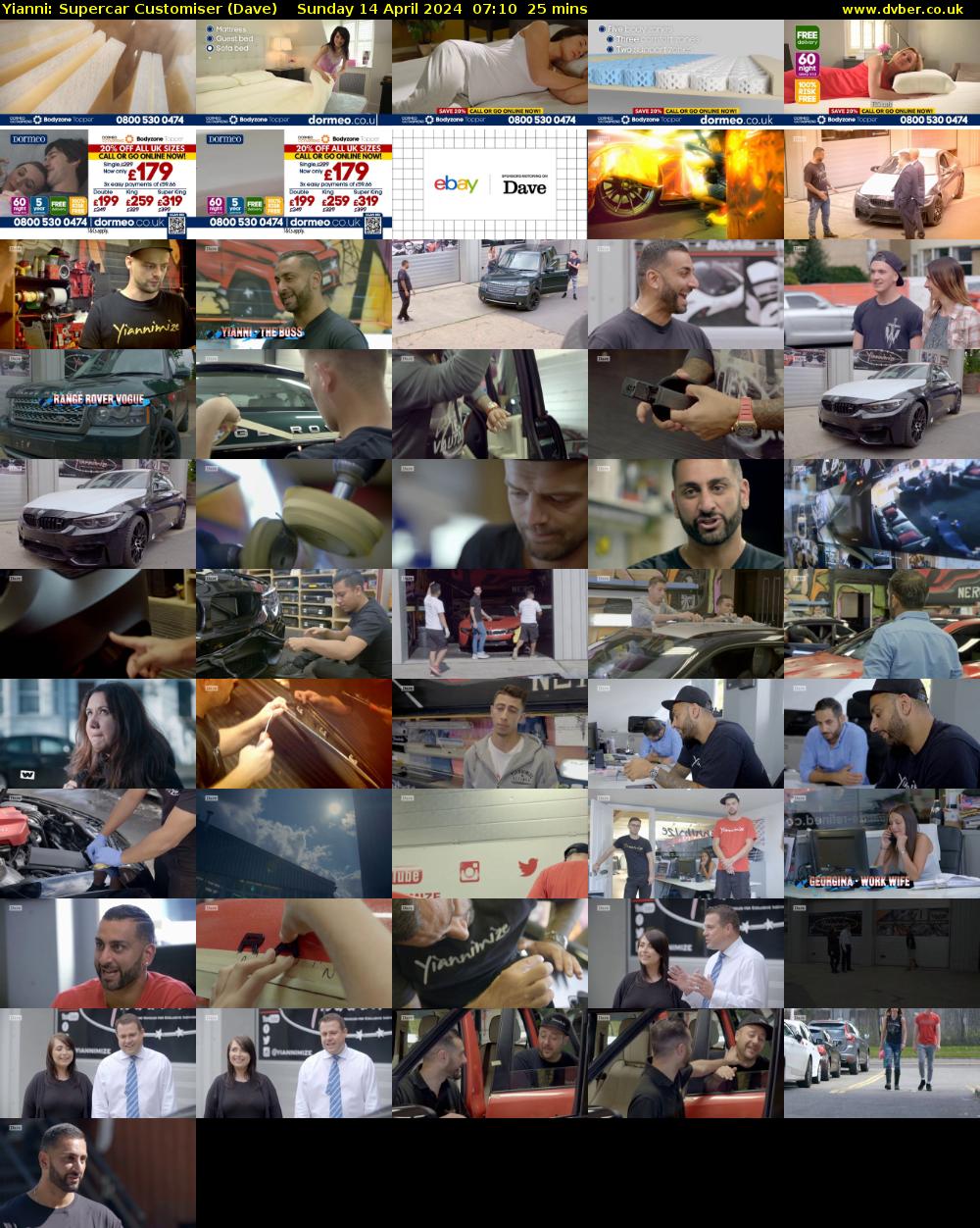 Yianni: Supercar Customiser (Dave) Sunday 14 April 2024 07:10 - 07:35